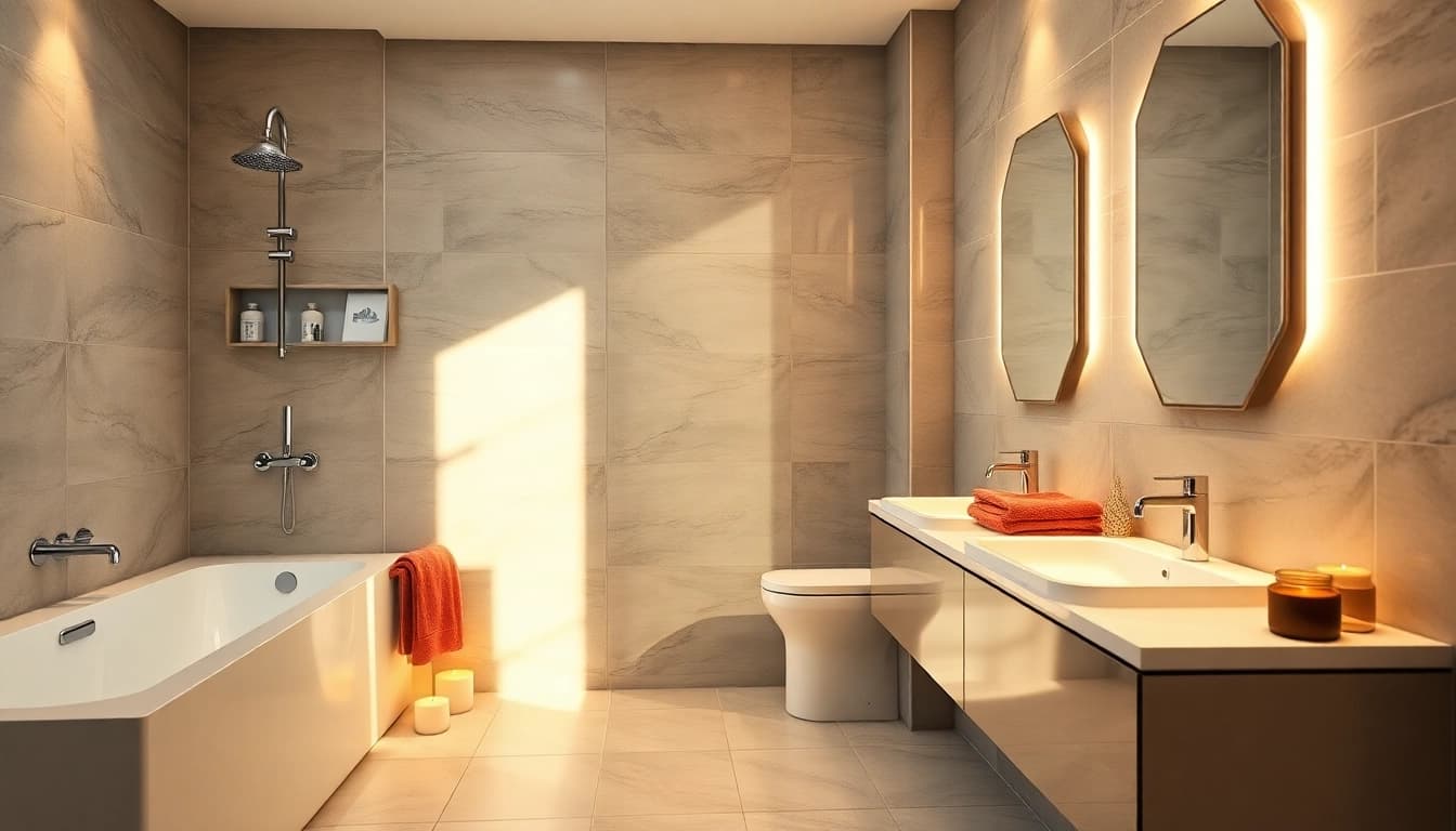 Revamp your space with bathroom installation Manchester showcasing modern design elements.