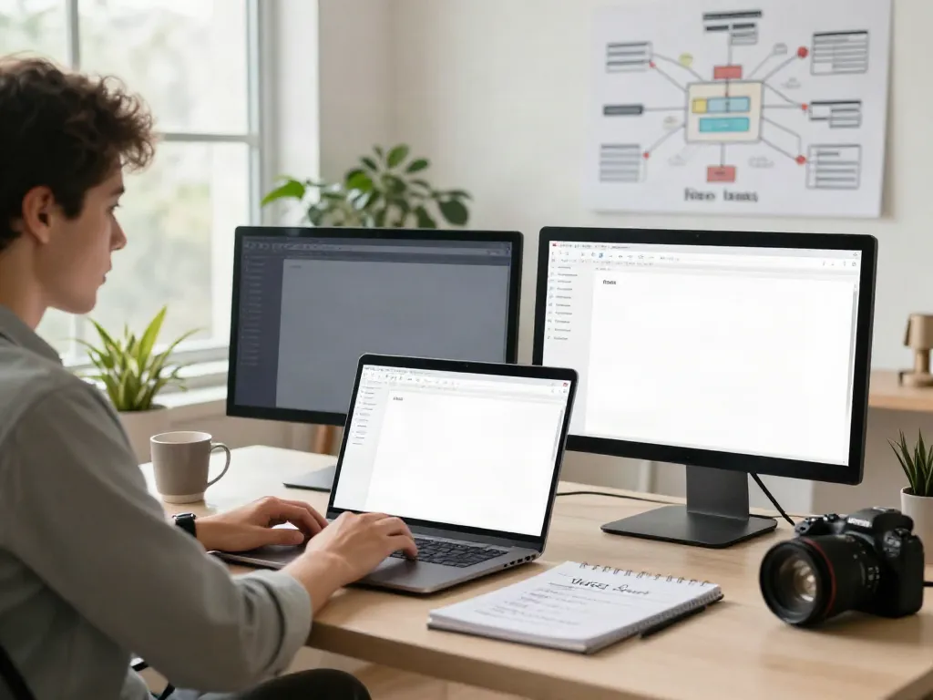 Professional workspace illustrating instant indexing strategies for SEO.