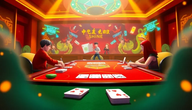 Engaging gameplay scene from gamebaidoithuong.com.vc showcasing online card games with animated elements and vibrant colors.