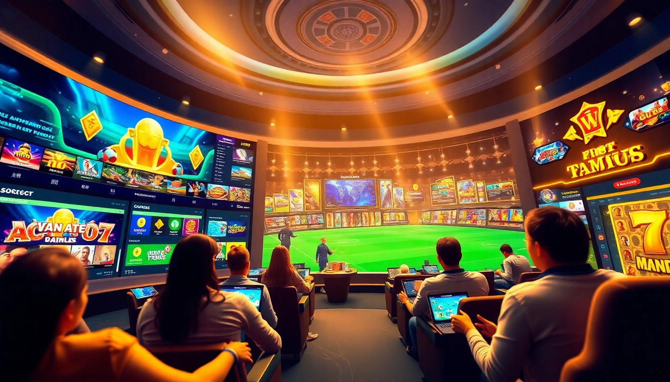 Immersive online gaming scene showcasing vin777.gb.net with players engaging in various betting activities.