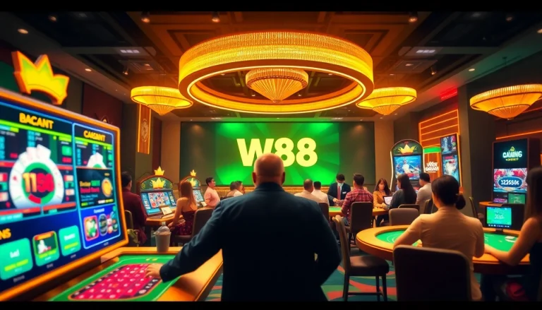 w88.nyc online casino environment showcasing vibrant gaming action in a modern interface