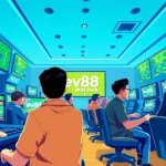 Players enjoying engaging games at ev88win.live, showcasing a vibrant online gaming atmosphere.