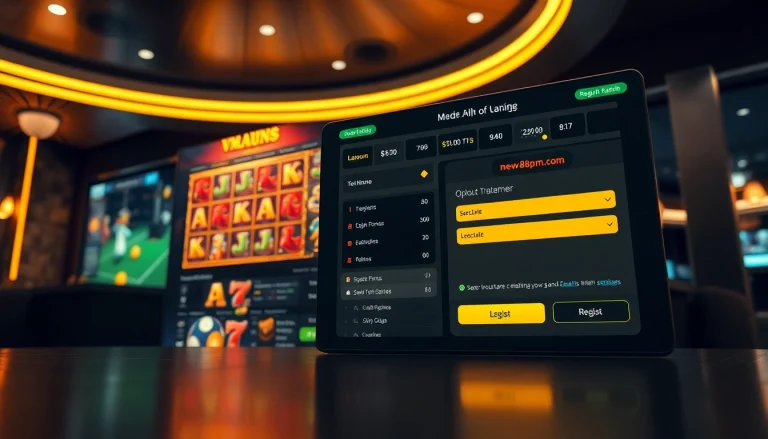 Engaging interface of new88pm.com, highlighting online gambling options and user registration.