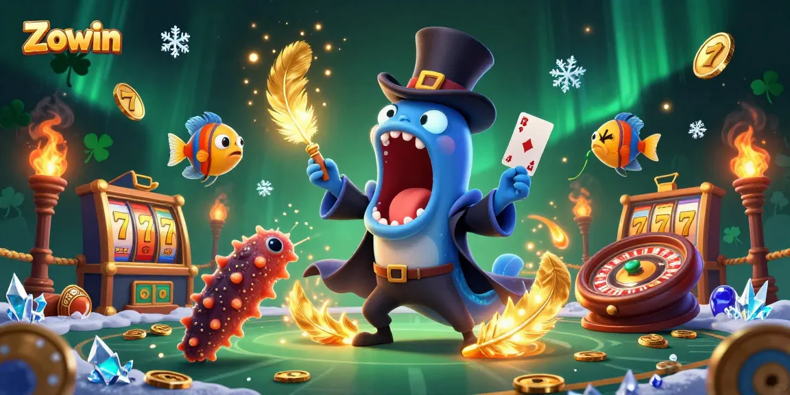 Engage with Zowin's lively magic-themed casino experience featuring vibrant characters and betting elements.