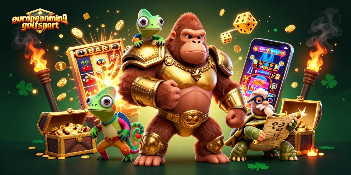 Experience thrilling gameplay at europeanminigolfsport with a powerful gorilla and vibrant casino elements.