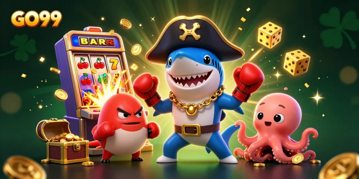 Engage with GO99's thrilling gaming experience featuring captivating characters and slot machine excitement.